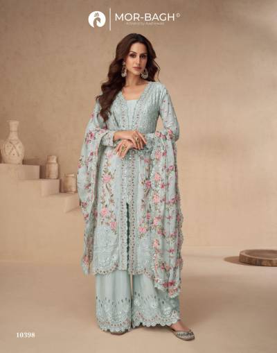 DN 10154  10155 BY AASHIRWAD DESIGNERE CHINON SALWAR KAMEEZ WHOLESALER IN INDIA